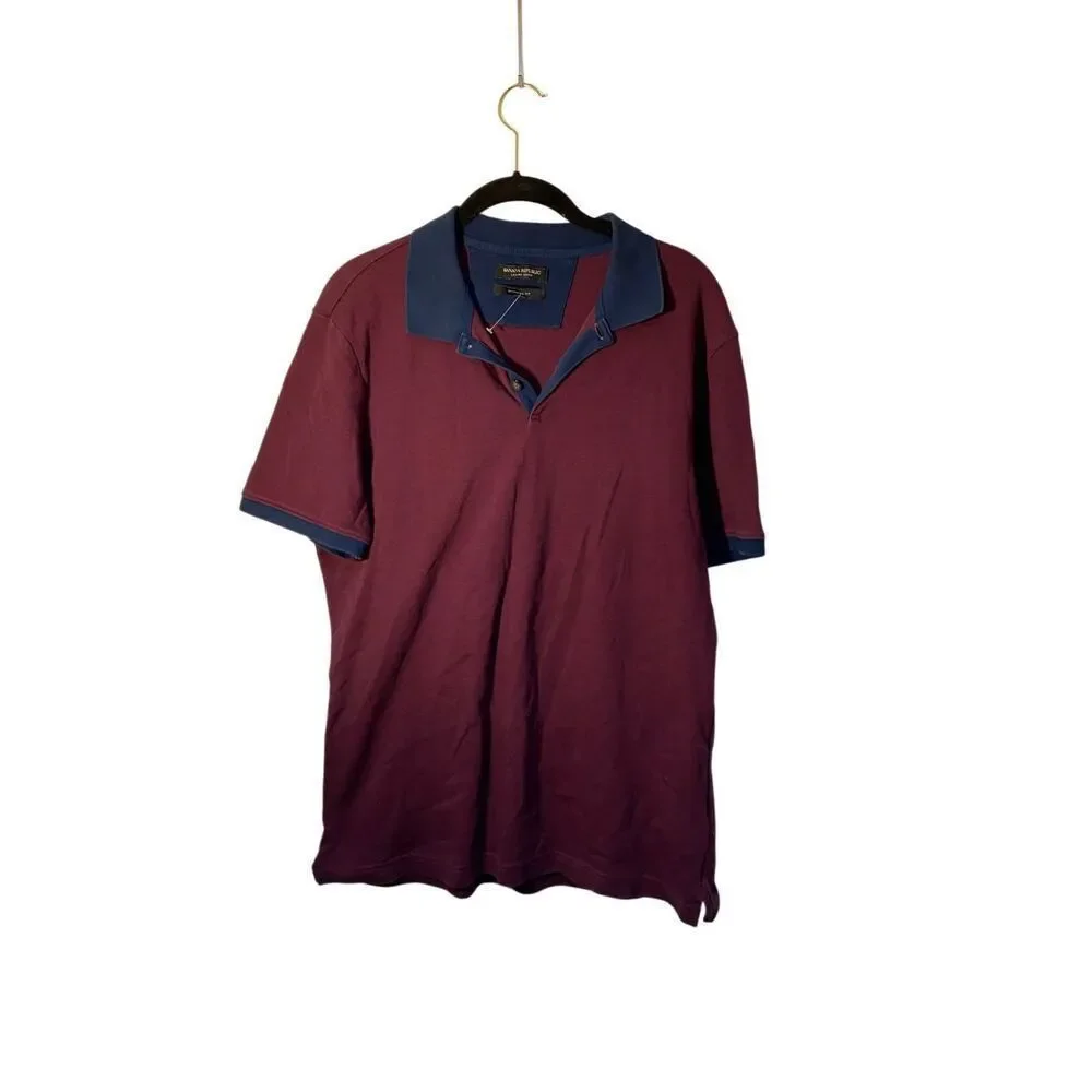 Banana Republic men’s short sleeve collared polo shirt, size large